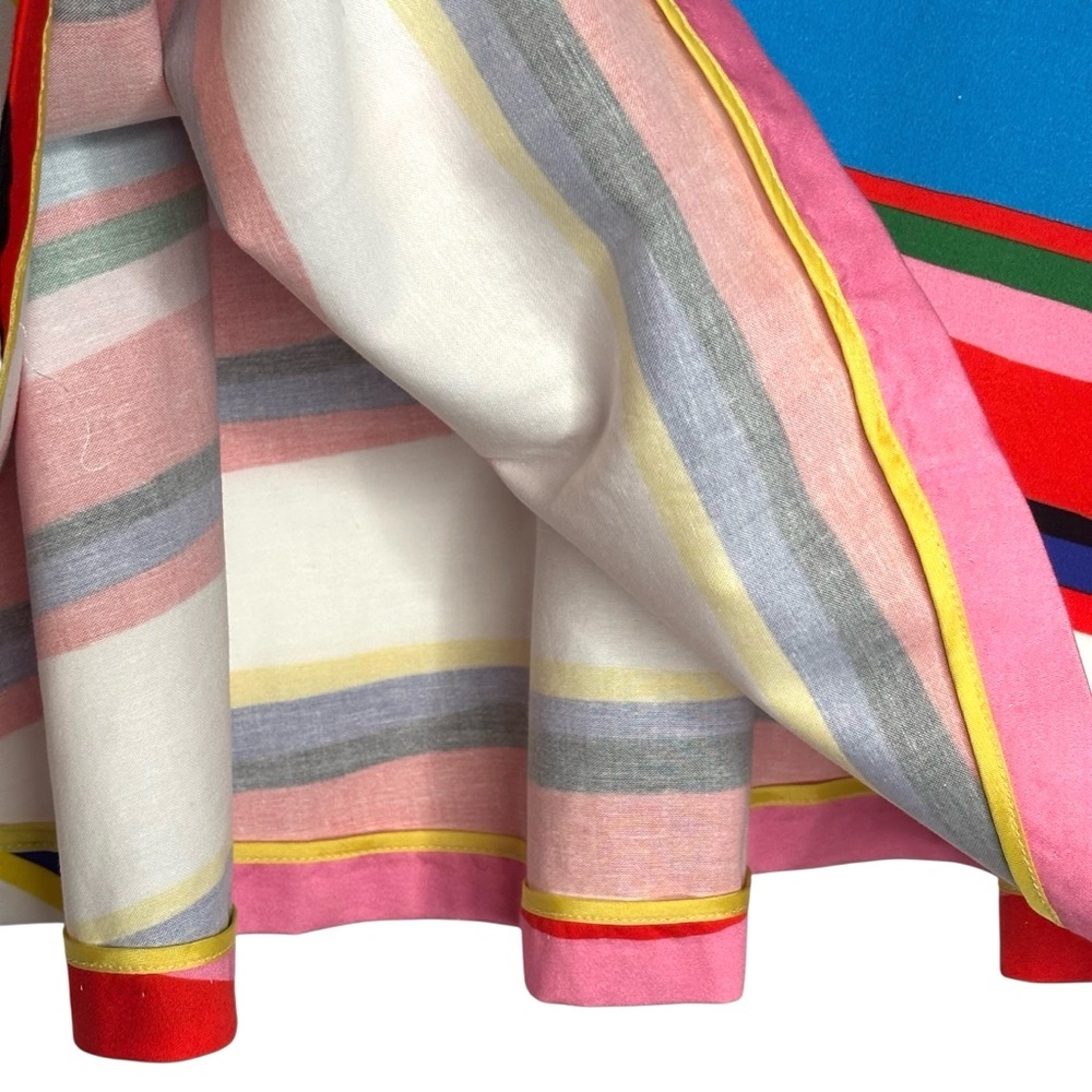 ICEBERG pop-art circle Skirt cotton colour stripes dopamine rainbow Fun size 8 - Picture 4 of 8